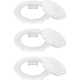 Okuna Outpost Clear Patio Table Umbrella Hole Ring and Cap Set (2 in, 3 Pack)