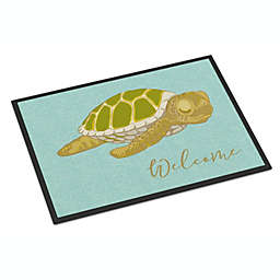 Caroline&#39;s Treasures Sea Turtle Welcome Indoor or Outdoor Mat 24x36 36 x 24