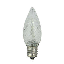 Sienna Pack of 4 Faceted Transparent Cool White LED C7 Christmas Replacement Bulbs