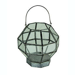 Audrey's Metal and Glass Octagon Shape Candle Lantern