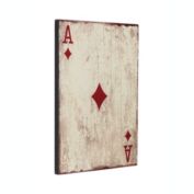 Cheungs Home Indoor Hall Decorative Ace Of Diamonds Art Wooden Wall Decor