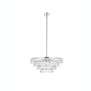 Elegant Lighting Ella 24 inch pendant in chrome