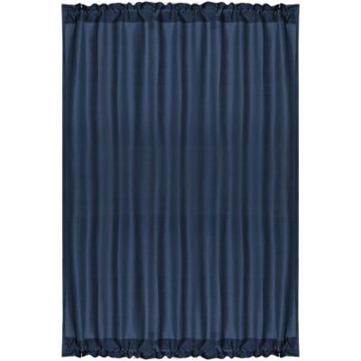 PiccoCasa Classic Thermal Insulated French Door Curtain Side Panel, Blackout Door Curtain Drape Room Darkening for Glass Doors with Tieback, 1 Panel Navy Blue W54" x L72"