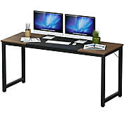 Gymax 63&#39;&#39; Computer Desk Large Office Writing Desk Study Workstation with Metal Frame