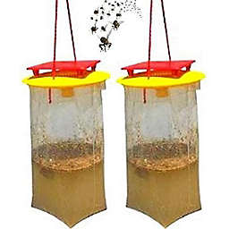 REDTOP Flycatchers Compact Size - 100% Non-Toxic Disposable Outdoor Fly Trap - Designed to Attract Egg-Laying Females