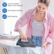 Sundu 1700W Steam Iron for Clothes w/ Rapid Heating Ceramic