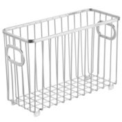 mDesign Metal Bathroom Storage Organizer Basket Bin, 4 Pack