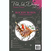 Pink Ink Designs Rockin Robin 6 in x 8 in Clear Stamp Set