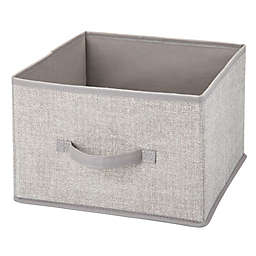 mDesign Soft Fabric Closet Storage Organizer Cube Bin, 2 Pack