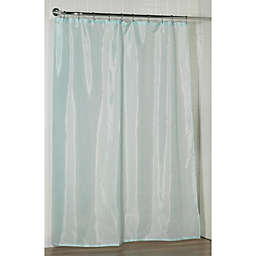 Carnation Home Fashions Standard-Sized Polyester Fabric Shower Curtain Liner - Spa Blue 70