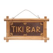 RAM Outdoor Decor Home Decor Wooden Tiki Bar Wall Hanging Sign