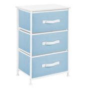 mDesign Vertical Dresser Storage Tower with 3 Drawers