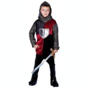 Franco Costume Culture Boy&#39;s Silver and Black Lancelot Halloween Cotume - Size Large