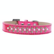 Mirage Pet Products Sprinkles Ice Cream Dog Collar Pearl and Lime Green Crystals Size 14, Pink