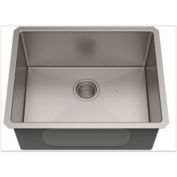 American Imaginations Undermount Brushed Nickel Laundry Sink in Brushed Nickel Finish