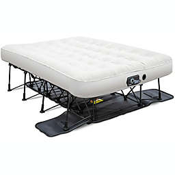 Ivation EZ-Bed (Full Size) Air Mattress with Frame & Rolling Case, Self Inflatable, Blow Up Bed Auto Shut-Off, Comfortable Surface AirBed, Best for Guest, Travel, Vacation, Camping