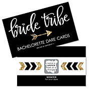 Big Dot of Happiness "Bride Tribe" - Bridal Shower & Bachelorette Party Game Scratch Off Dare Cards - 22 Count
