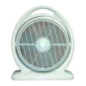 Sunpentown Heavy Duty 3-Speed Quiet Portable 14" Box Fan with Carry Handle, Light Olive Green