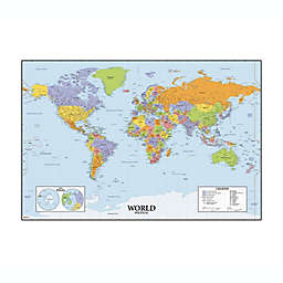 Roommates Decor Dry Erase World Map Giant Wall Decal