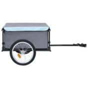 Stock Preferred Bike Cargo Trailer Black and Blue 143.3 lb