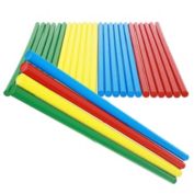 Juvale 24 Pack Rhythm Music Lummi Sticks for Kids, Music Classroom Supplies, 4 Colors (12 In)