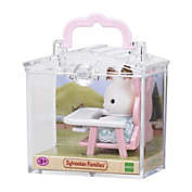 Calico Critters Mini Carry Case Bunny On Highchair Set