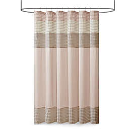 Madison Park. 100% Polyestr Pieced Shower Curtain.