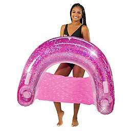 PoolCandy Orchid Glitter Inflatable Pool Sun Chair