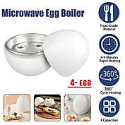 Kitcheniva Microwave Egg Boiler Cooker Egg Pod Detaches the Shell Steamer