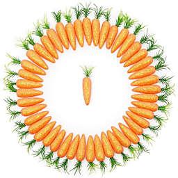 Juvale Easter Decorations Carrots for Crafts, Orange (0.5 x 3 x 0.5 in, 45 Pack)