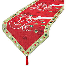 Farmlyn Creek Woven Table Runner with Reindeers, Christmas Home D?cor (5.8 ft)