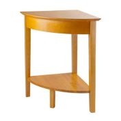 Winsome Wood Corner Desk with Shelf, Honey [Kitchen]