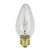 Vickerman Pack of 25 Transparent Clear Flame E26 Base Replacement F15 Light Bulbs - 25W
