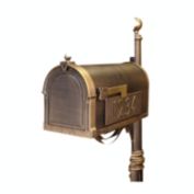 Special Lite Products Berkshire Curbside Mailbox with Side Numbers - Hand Rubbed Bronze