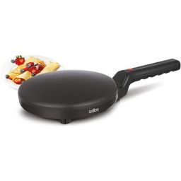 Salton CM1613 - Pancake and Tortilla Maker with Non-Stick Surface, Black