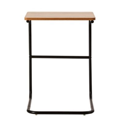 Monster Living Querencia 18"x16"x24" Side Table with Acacia Top and Steel Base