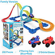 Robotime DIY Magic Racing Car Play  Set - Assembled Racing Track - Boys Car Set - Gift For Kids - Family Version
