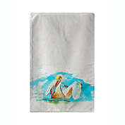 Betsy Drake Pelican in Teal Beach Towel