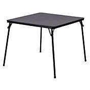 Slickblue Black Multi-Purpose Folding Table - Great for Playing Card Games or Poker Table