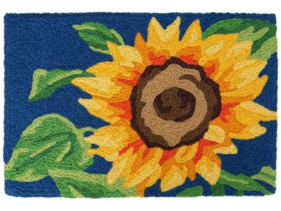 Jellybean Decorative Indoor/Outdoor Accent Rug Bold Sunflower - 20" X 30"