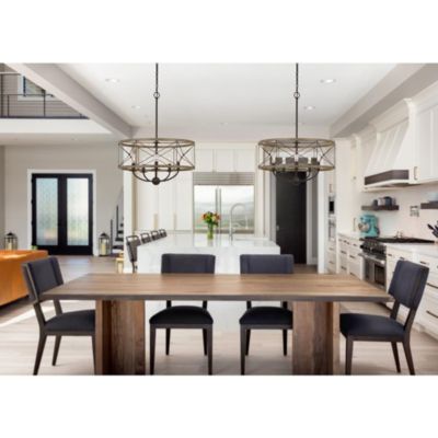 Cal Lighting 40W X 5 Modica Metal Pendant Fixture (Edison Bulbs Not Included)