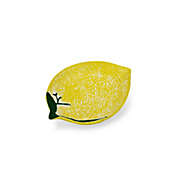 Contemporary Home Living 10" Decorative Ceili Yellow Lemon Large Tray