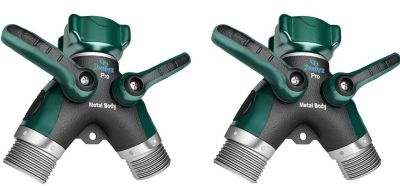 2WAYZ - Hose Splitter, 2 Way Heavy Duty, Garden Faucet, Faucet Splitter, Hose