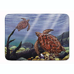 Caroline's Treasures Sea Turtles Machine Washable Memory Foam Mat 27 x 19