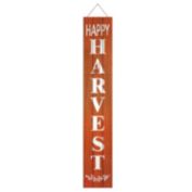 Happy Harvest Wood Porch Sign-Orange 11.75in