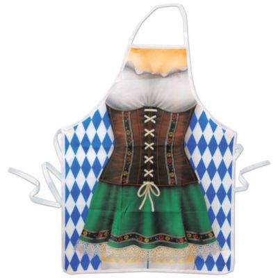 Beistle Party Decorative Fraulein Fabric Novelty Apron - 6 Pack, (1/Card)