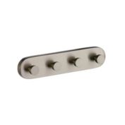 Smedbo Loft Quadruple Hook Brushed nickel
