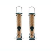 Ashman Online Bird Feeder, Metal Top and Bottom, Spacious Design, Attractive & Long Lasting