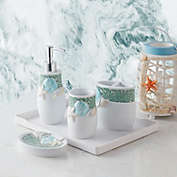 Sweet Home Collection - Seascape Bath Accessory Collection, 4 Piece Set