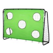 Soozier 8 x 3ft Soccer Goal Target Goal 2 in 1 Design Indoor Outdoor Backyard with All Weather PE Net Best Gift